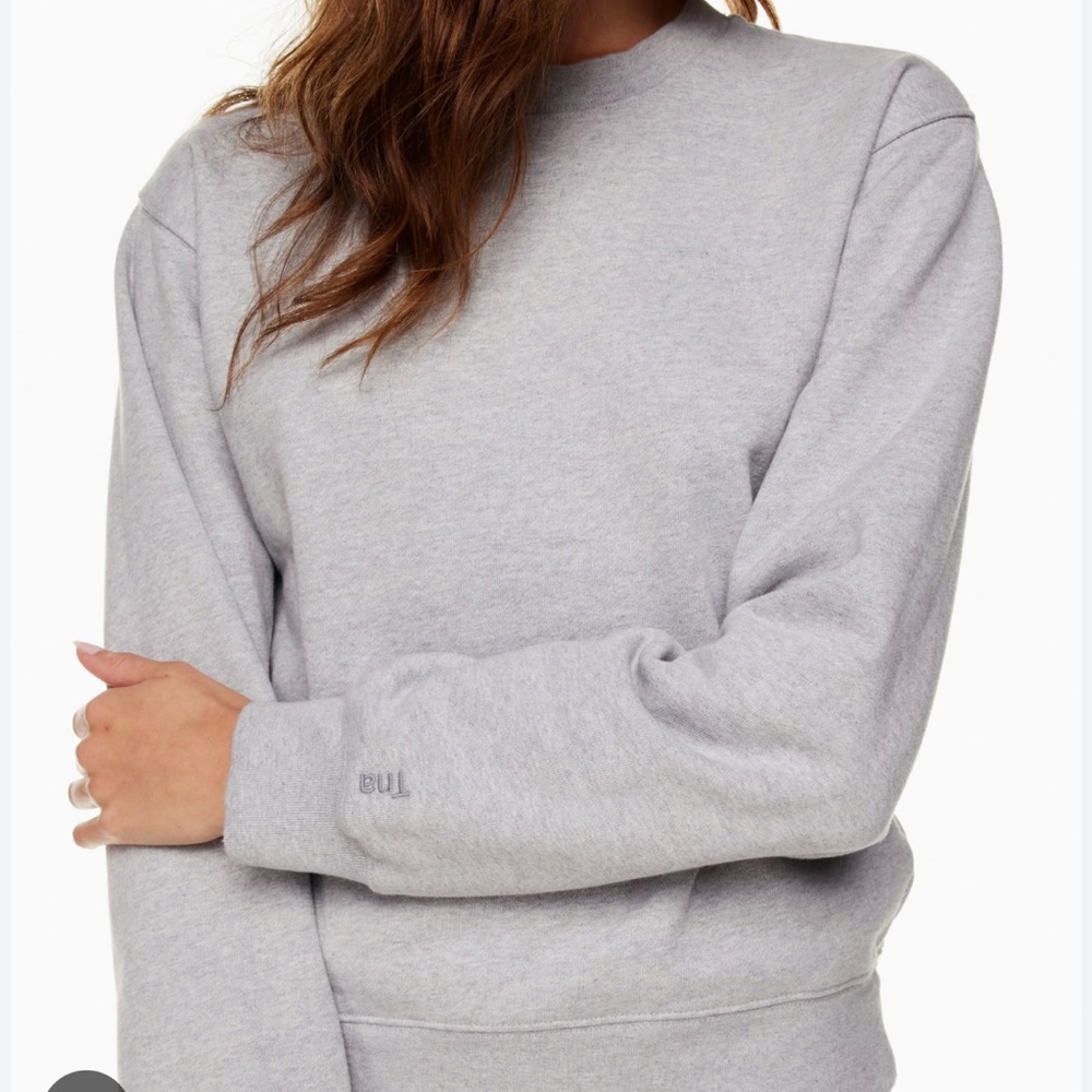 Aritzia Tna Airy Fleece Crew neck Sweatshirt